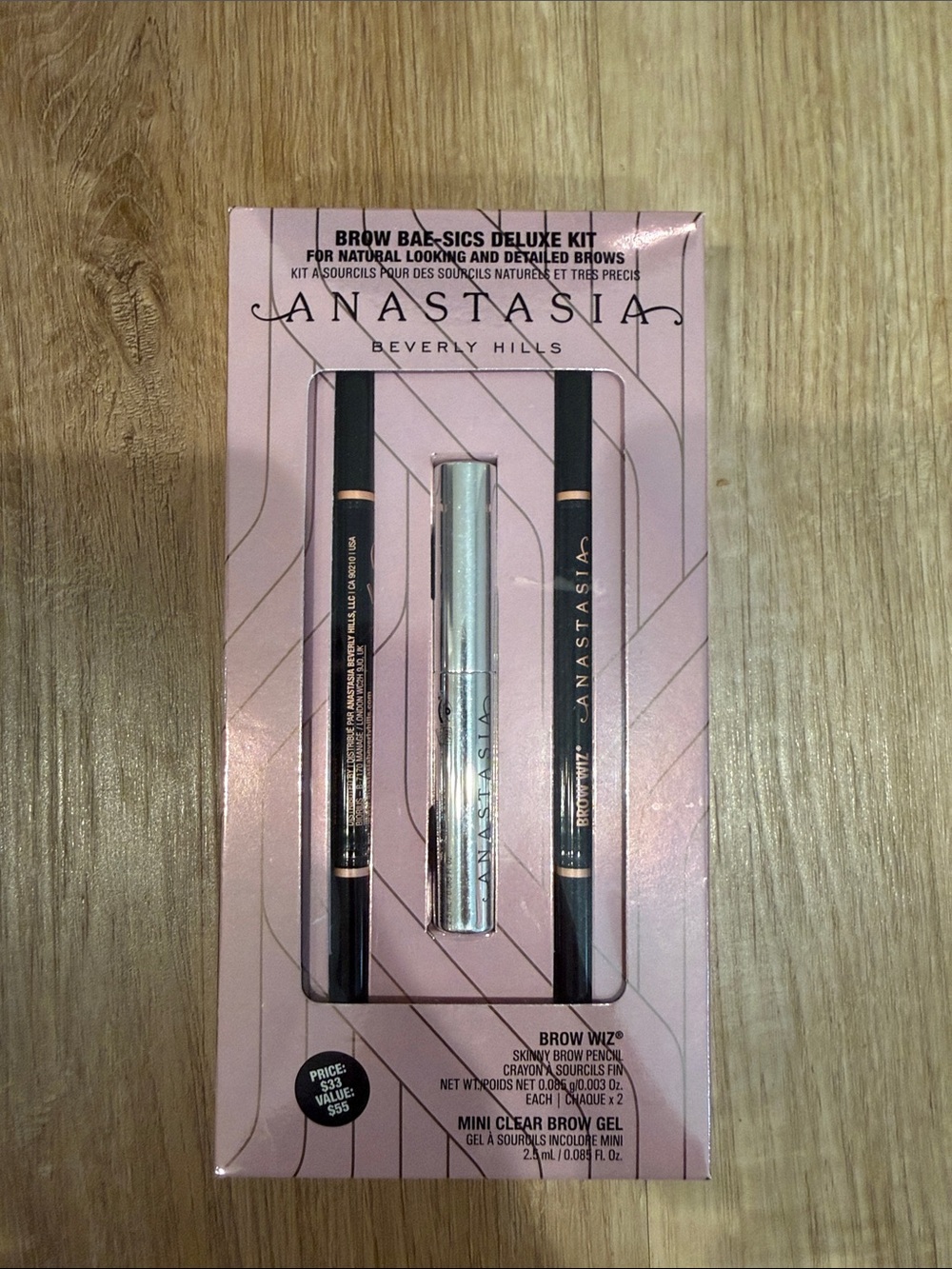 Anastasia Beverly Hills Brow Basics Deluxe Kit - Pink & Silver